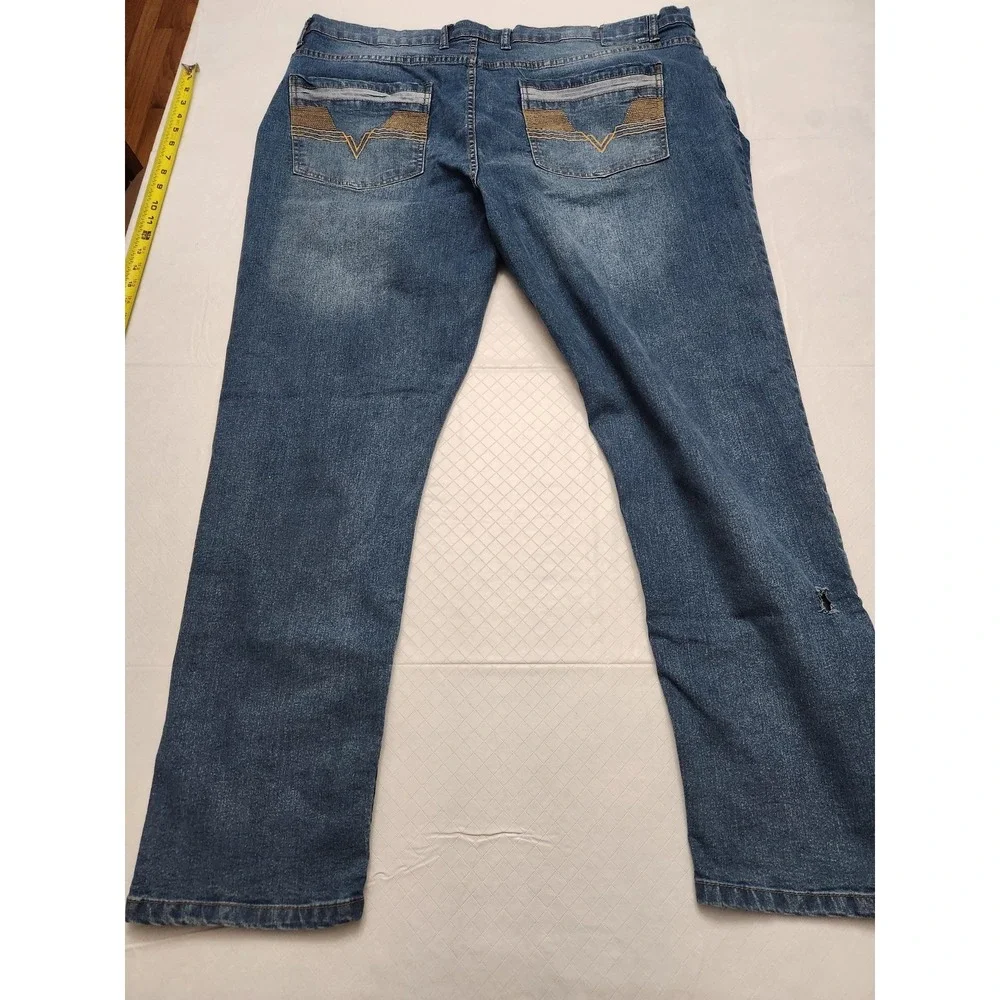 Colours by Alexander Julian Jeans‎ Mens 44x33 Blue Stretch Denim Straight Leg